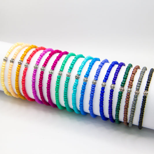Stackable Seed Bead Bracelets
