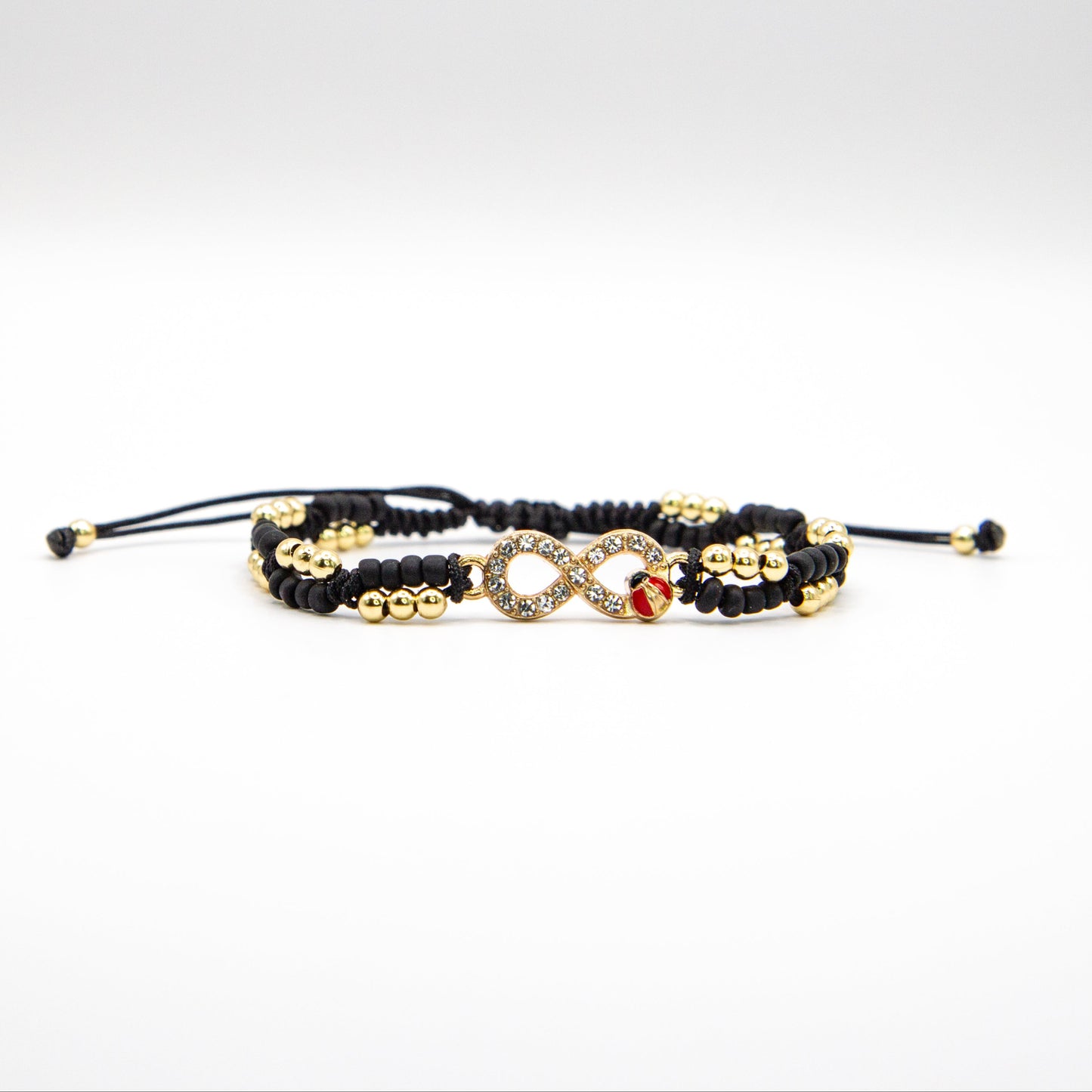 Infinity Sparkle w/ Lady Bug Bracelet