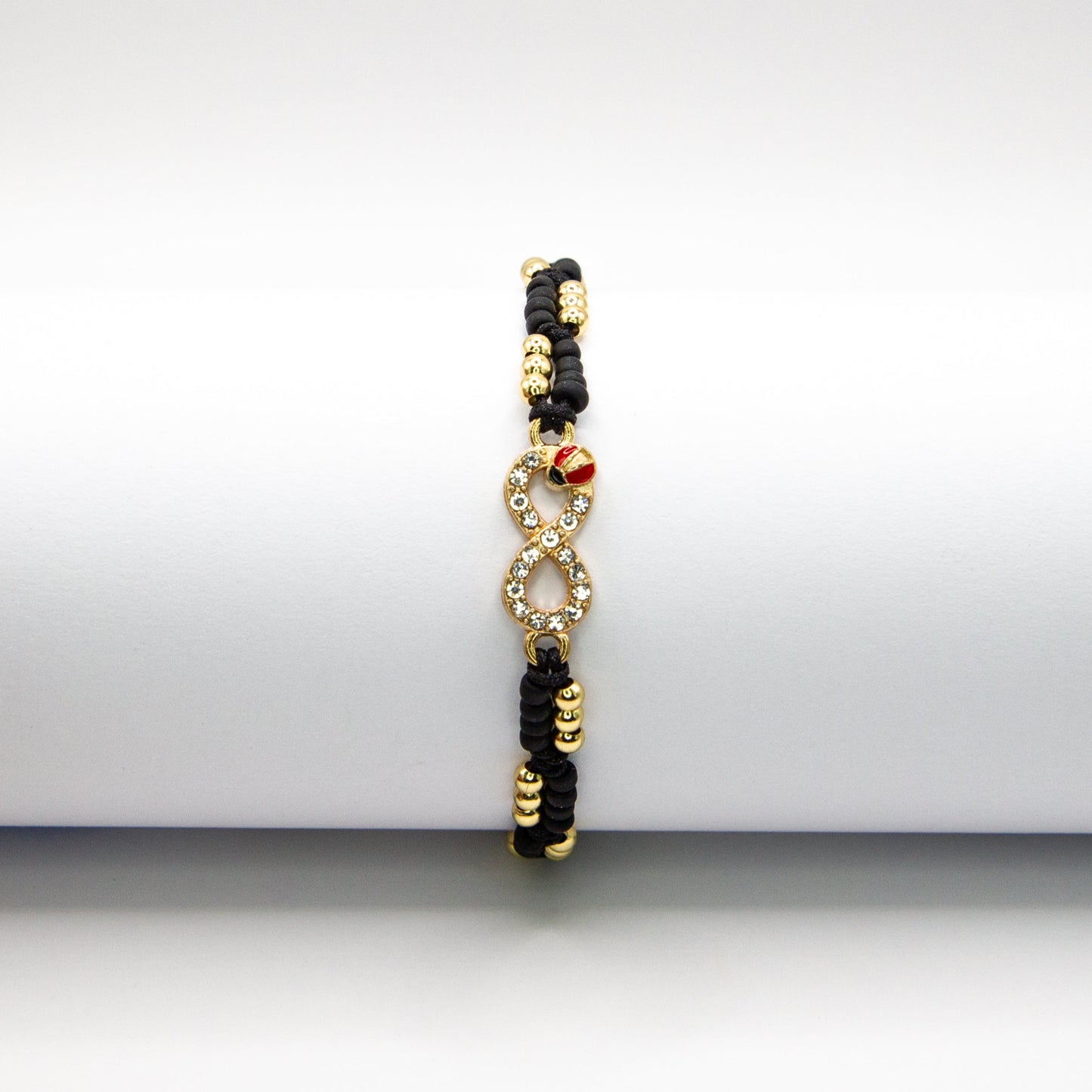 Infinity Sparkle w/ Lady Bug Bracelet