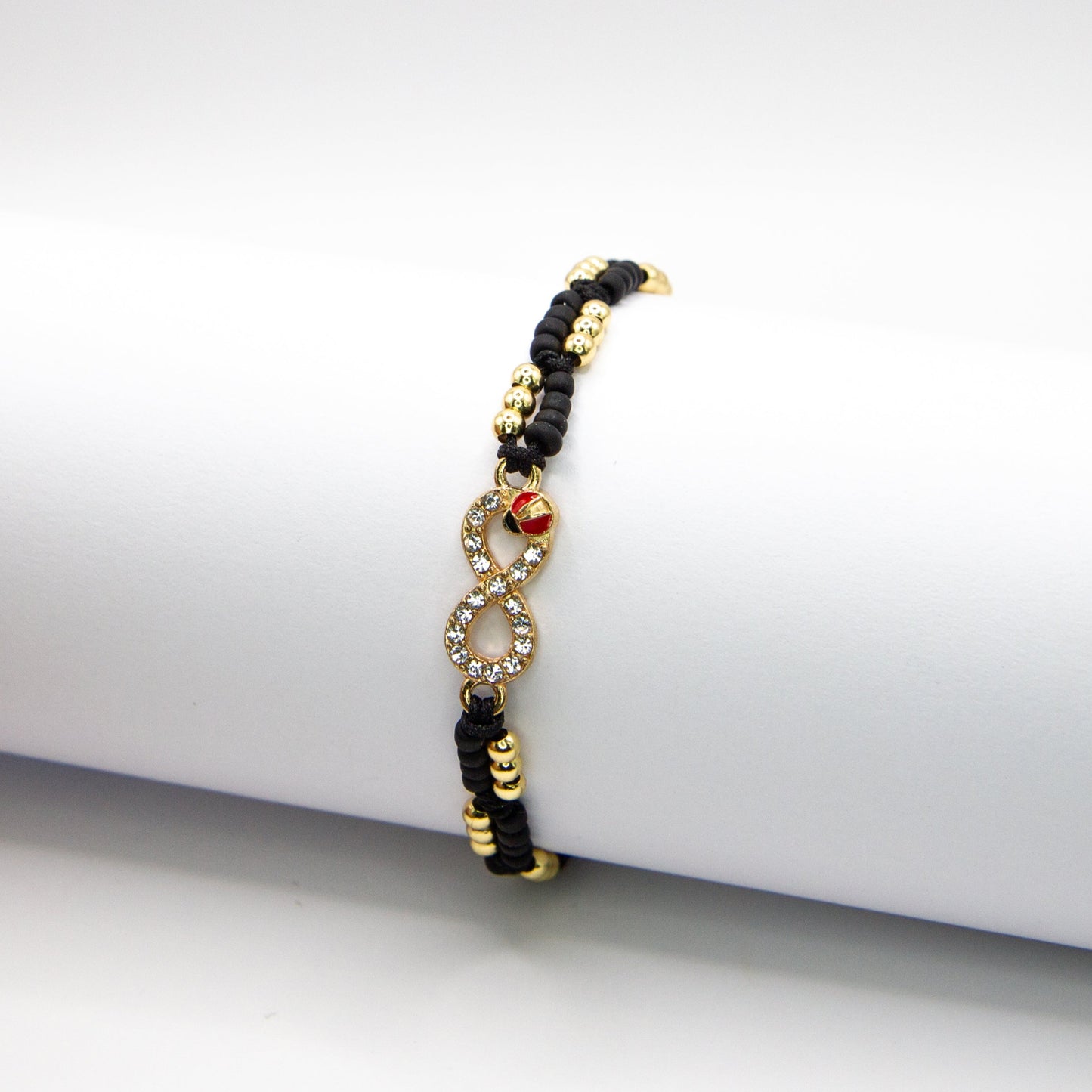 Infinity Sparkle w/ Lady Bug Bracelet