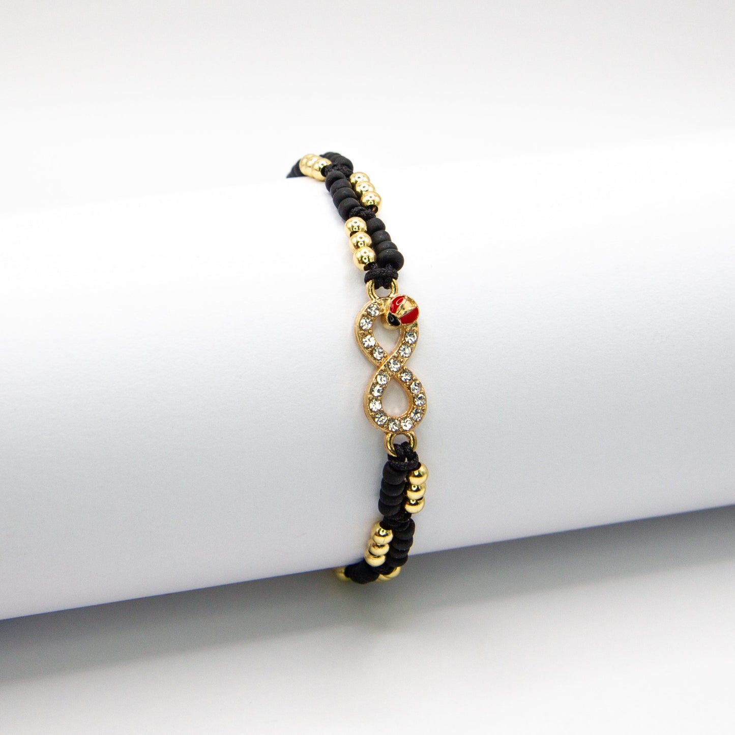 Infinity Sparkle w/ Lady Bug Bracelet